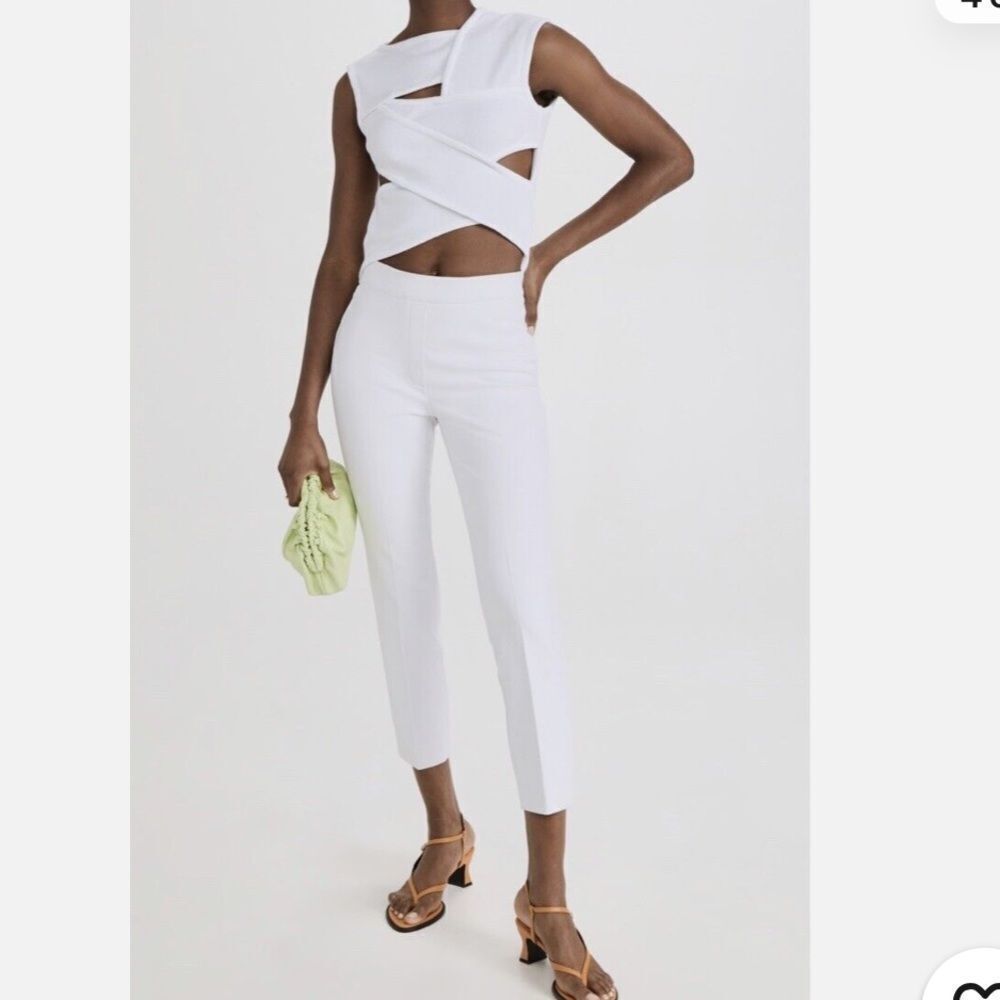 NWOT Spanx On The Go Ankle Slim Straight Pant Ultimate Opacity White 20372R - Picture 4 of 15